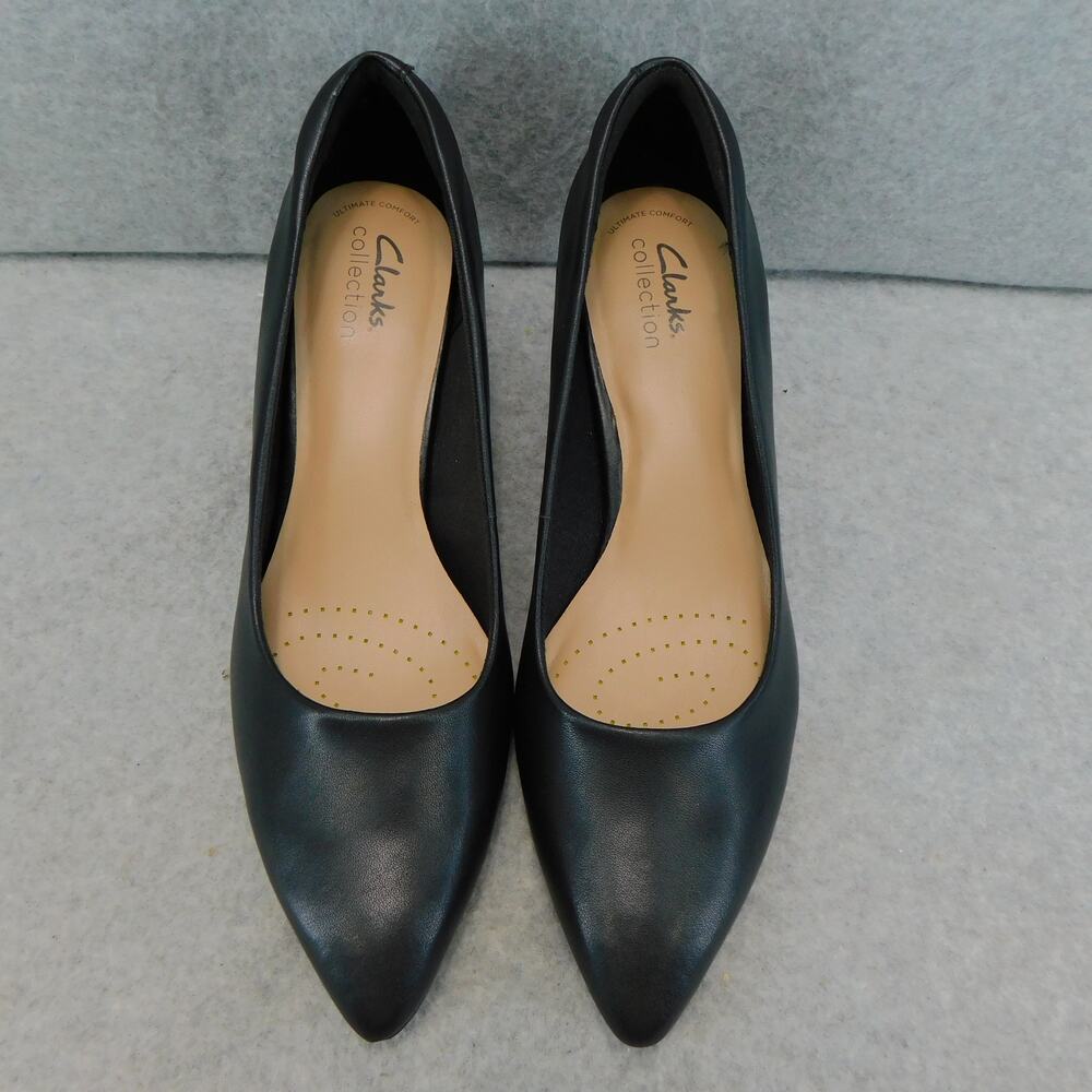 Clarks Collection Women's Black Linvale Jerica Pump - Size 8 - Picture 4 of 10